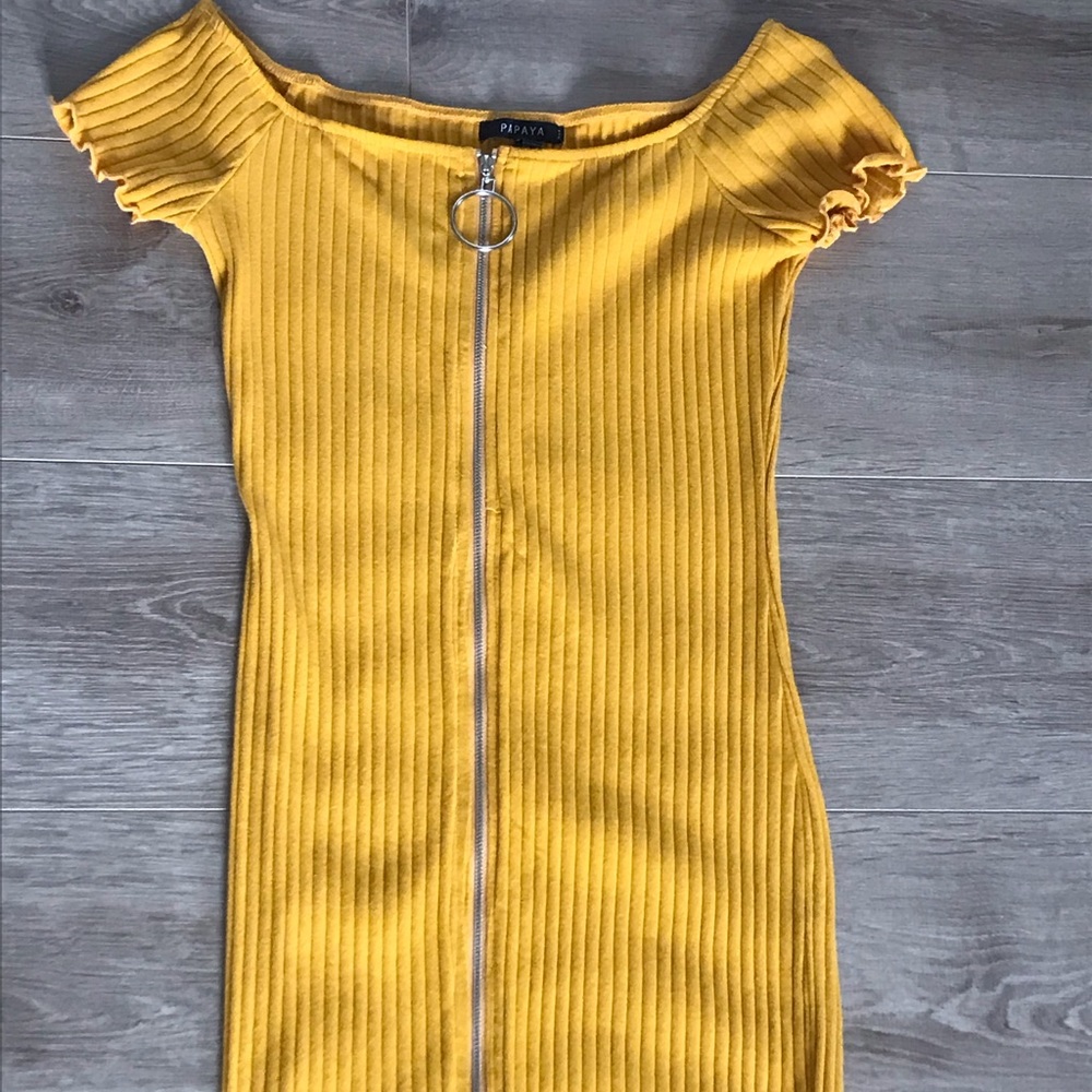 Golden Bodycon Dress
